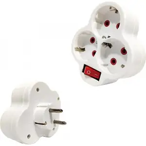 FETİH 3 LÜ FİŞ PRİZ ANAHTARLI GOLYAT 117-03P