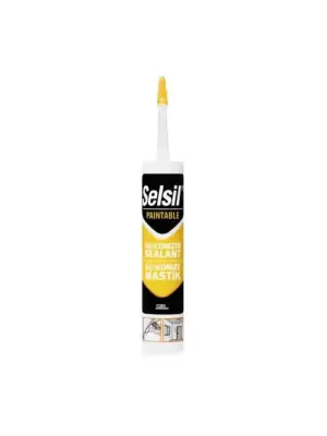 SELSİL 21 SİLİKONİZE MASTİK BEYAZ GRİ 500 GR 3043