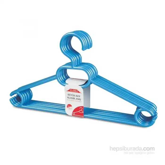 FLORA BÜYÜK BOY KLASİK ASKI 6 LI F-316K