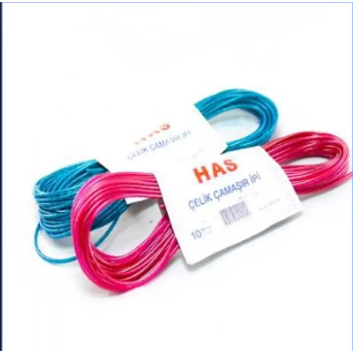 HAS ÇELİK ÇAMAŞIR İPİ KOD:191 10 MT     (DZ-12 Lİ)