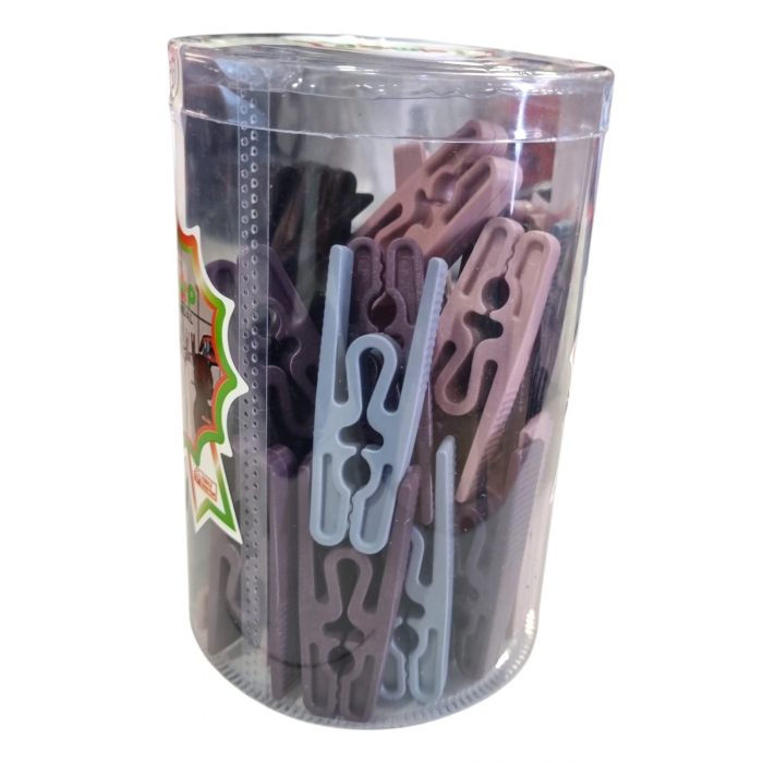 ELMOP PLASTİK YAYSIZ MANDAL 36 LI