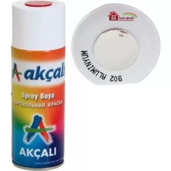 AKÇALI SPREY BOYA METALİK ALUMİNYUM 400 ML 902