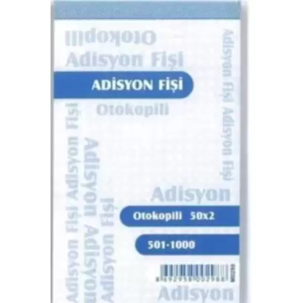 ALTINYILDIZ ADİSYON FİŞİ OTOKOPİLİ PKT(12 Lİ)