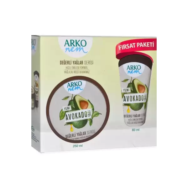 ARKO NEM KREM FIRSAT PAKETİ 250+60 ML