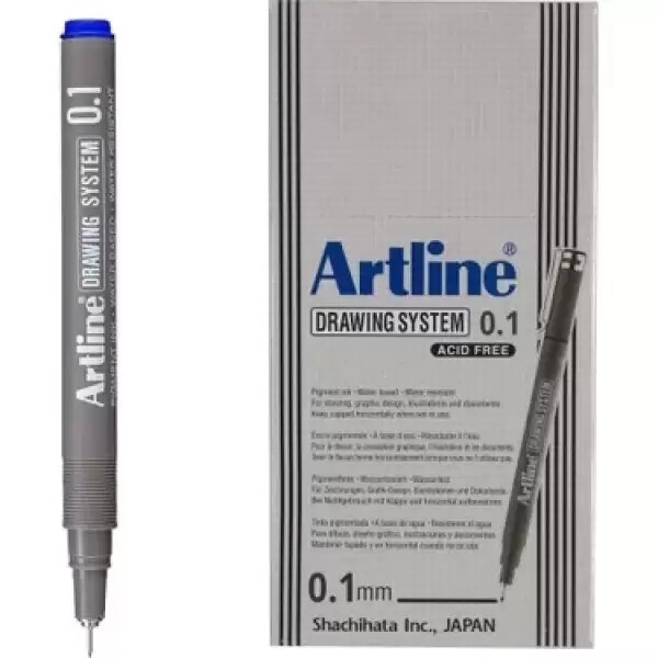 ARTLİNE PERMANENT KALEM MAVİ 0.1 MM 700 (PK-12 Lİ)