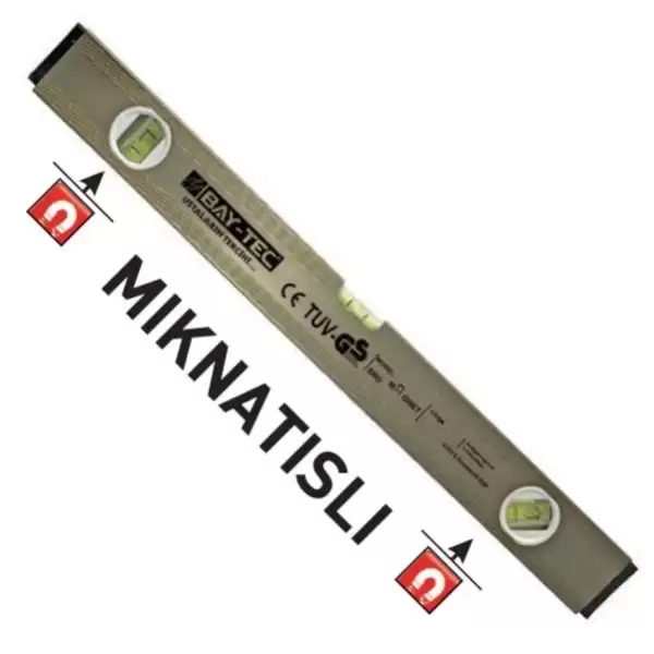 BAY-TEC SU TERAZİSİ MIKNATISLI GRİ 80 CM MK-0640