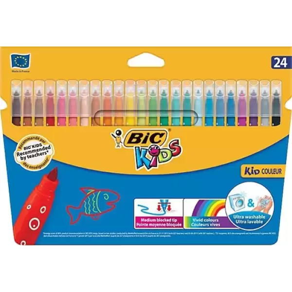 BİC KEÇELİ BOYA KALEMİ KİDS COULEUR 24 LÜ