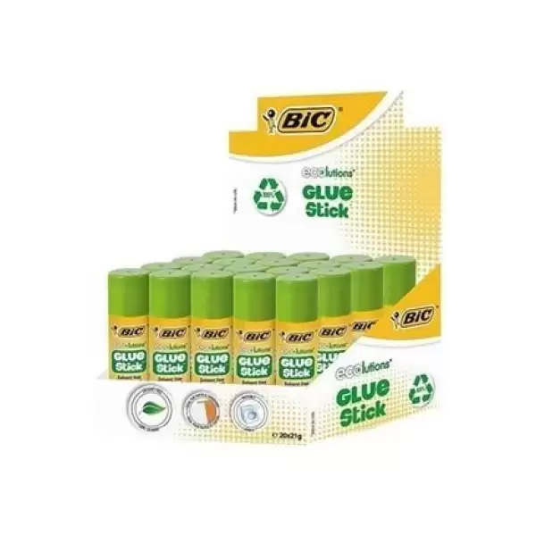 BİC STİCK YAPIŞTIRICI ECOLUTİONS 21 GR (PKT-20 Lİ)