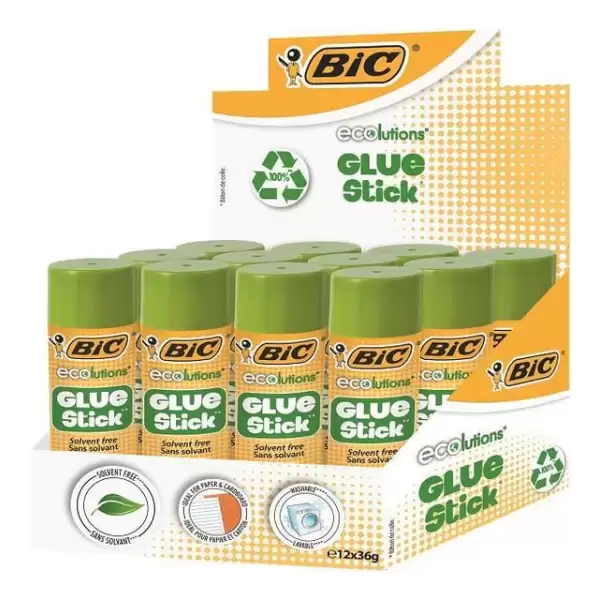 BİC STİCK YAPIŞTIRICI ECOLUTİONS 36 GR (PKT-12 Lİ)