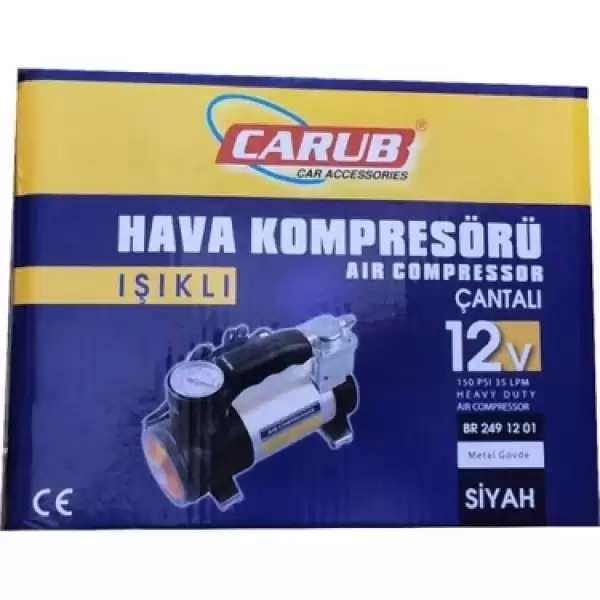 CARUB HAVA KOMPRESÖRÜ IŞIKLI 12 V 2491201-02-03