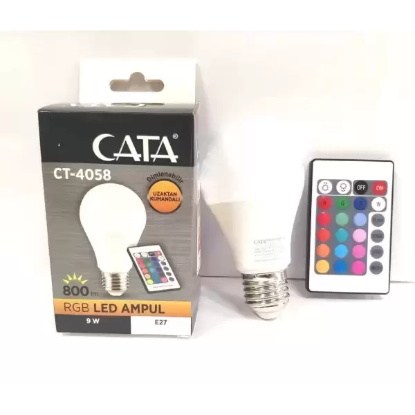 CATA RGB LED AMPUL 9 W CT-4058