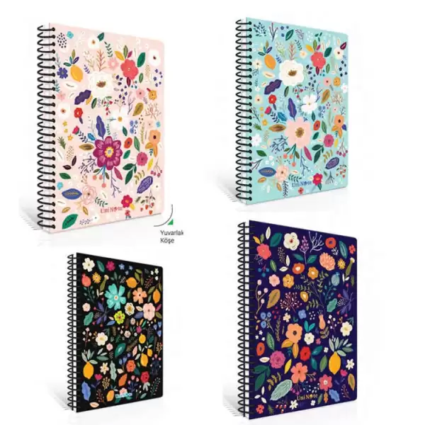 ÇINAR DEFTER FLORAL SERT KAPAK 17X24 KARELİ