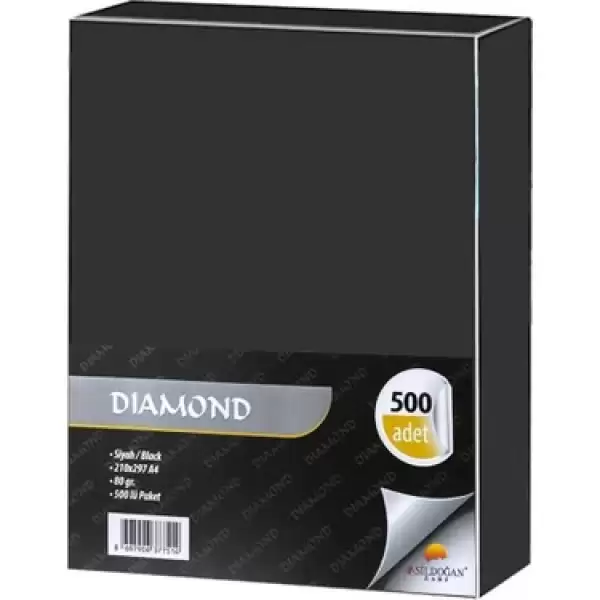 DIAMOND A4 KAĞIDI SİYAH 80 GR 500 LÜ
