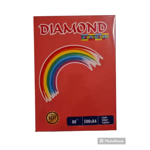 DIAMOND RENKLİ FOTO.KAĞIDI A4 KIRMIZI-250 500 LÜ