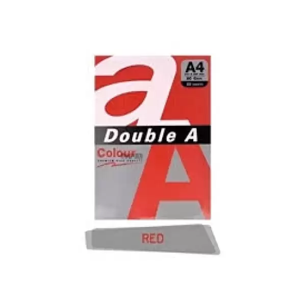 DOUBLE A4 RENKLİ KAĞIT 80 GR KIRMIZI 25 Lİ