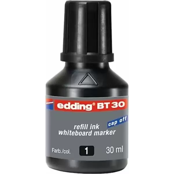 EDDİNG TAHTA KALEM MÜREKKEBİ 30 ML SİYAH BT30