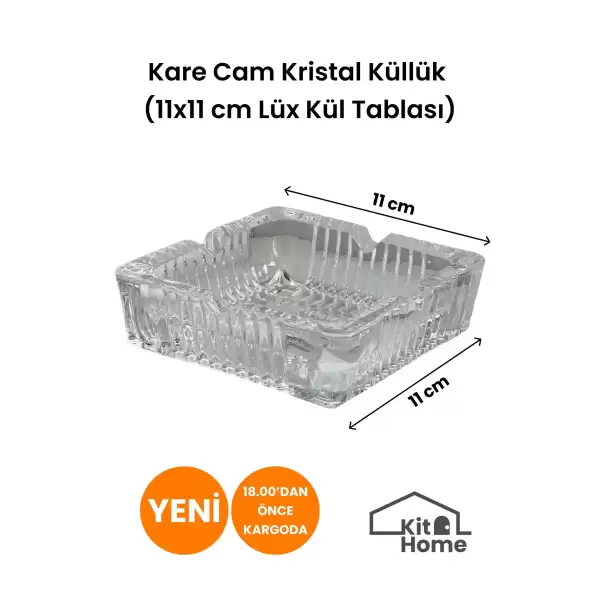 IVORY CAM KÜLLÜK KARE KRİSTAL IVO-CAM113