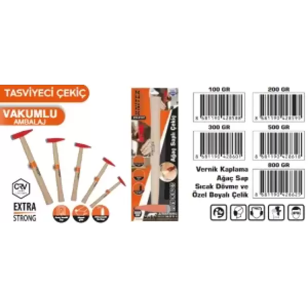 KNITEX ÇATALLI ÇEKİÇ 300 GR VAKUMLU KTX-2741