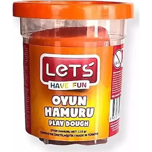 LETS OYUN HAMURU TEK RENK L8440-8 TURUNCU 115 GR