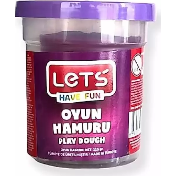 LETS OYUN HAMURU TEK RENK MOR 115 GR L-8440