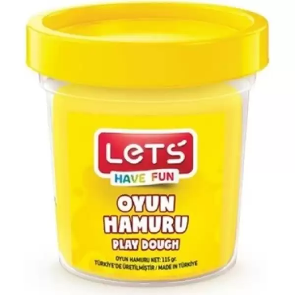 LETS OYUN HAMURU TEK RENK SARI 115 GR L8440-1