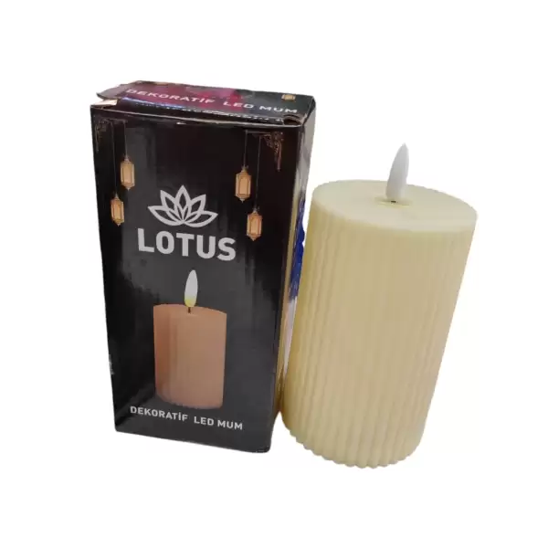 LOTUS DEKORATİF LED MUM PM-103