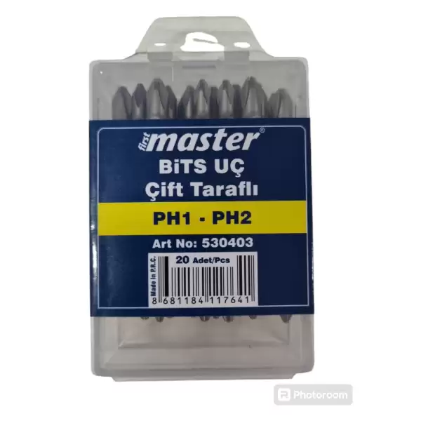 MASTER BİTS UÇ ÇİFT TARAF.PH1-PH2 530403(PK-20 Lİ)