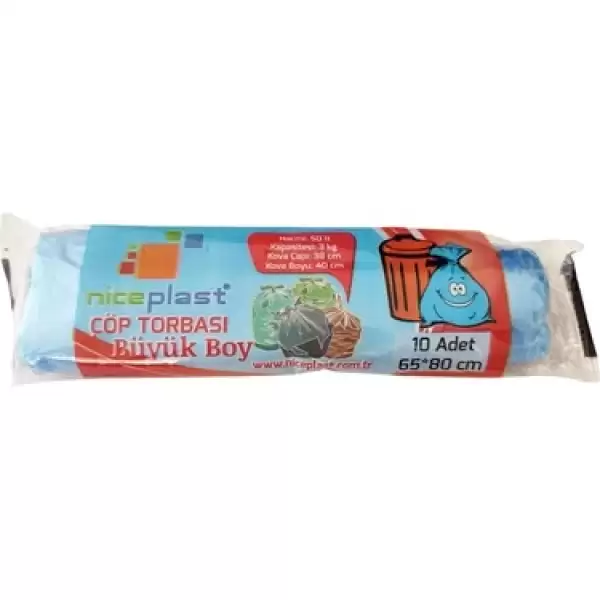 NİCEPLAST ÇÖP POŞETİ TORBASI BÜYÜK BOY