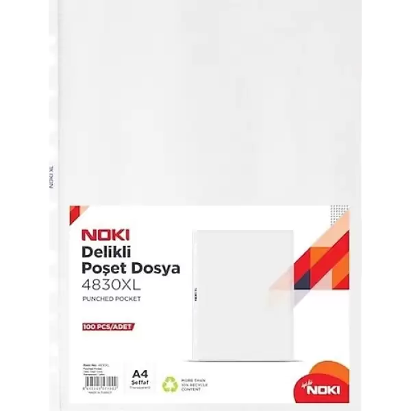 NOKİ POŞET DOSYA XL A4 100 LÜ