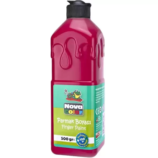 NOVA COLOR PARMAK BOYASI KIRMIZI 500 ML NC-371