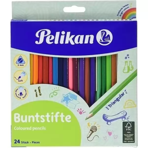 PELİKAN BUNTSTİFTTE KURU BOYA 24 LÜ