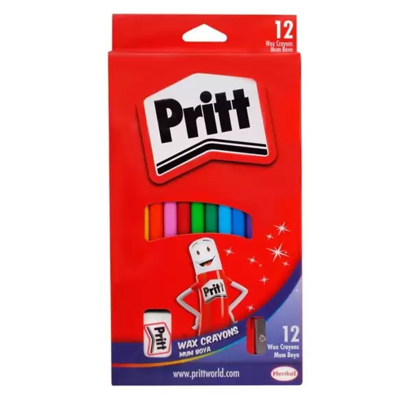 PRİTT MUM (PASTEL) BOYA CRAYON 12 Lİ