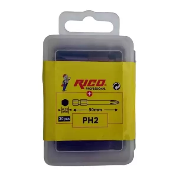 RICO PH2 BİTS UÇ 50MM KIRMIZI 005-KK1210(PK-30 LU)