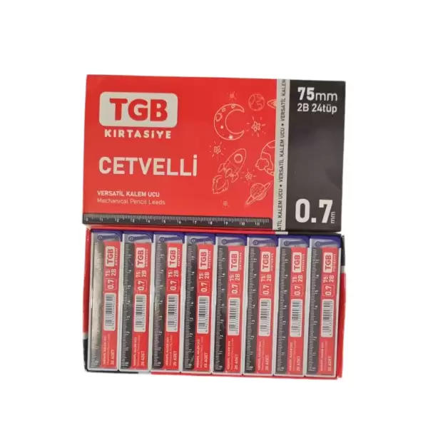 TGB KALEM UCU CETVELLİ 75 MM 0.7 TGB-2829 (PKT-24)