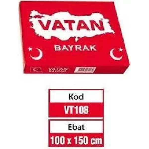 VATAN BEZ BAYRAK 100X150 VT-108