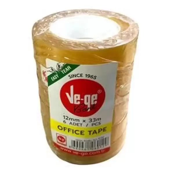 VE-GE SELEFON BANT OFFİCE TAPE 12X33 PKT (6 )LI