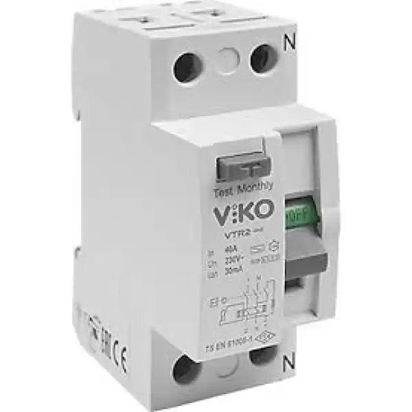 VİKO KAÇAK AKIM ROLESİ 2P 25A VTR2-2530