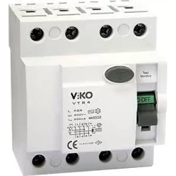 VİKO KAÇAK AKIM ROLESİ 4P 40A VTR4-4030