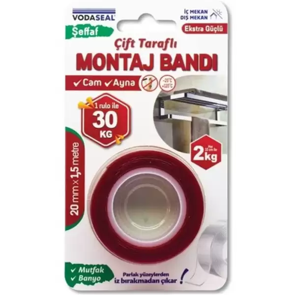 VODASEAL MONTAJ BANDI İÇ MEKAN 20 MM 1,5 MT 0994