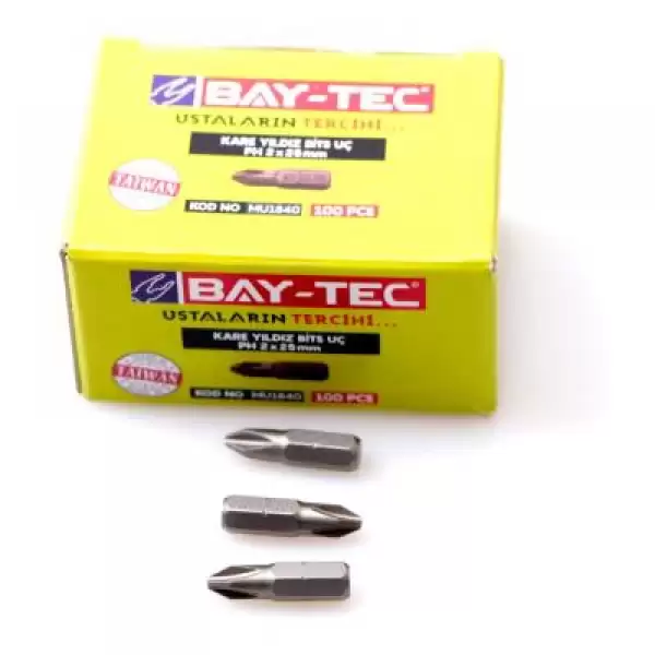 BAY-TEC BİTS UÇ PH2-25 MM KARE YILDIZ MU-1840 10 L