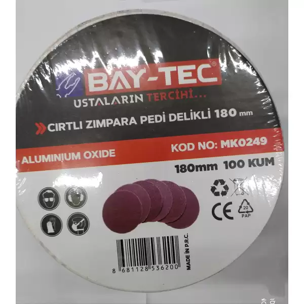 BAY-TEC CIRTLI ZIMPARA 180 MM MK-0249 (PK-100 LÜ)