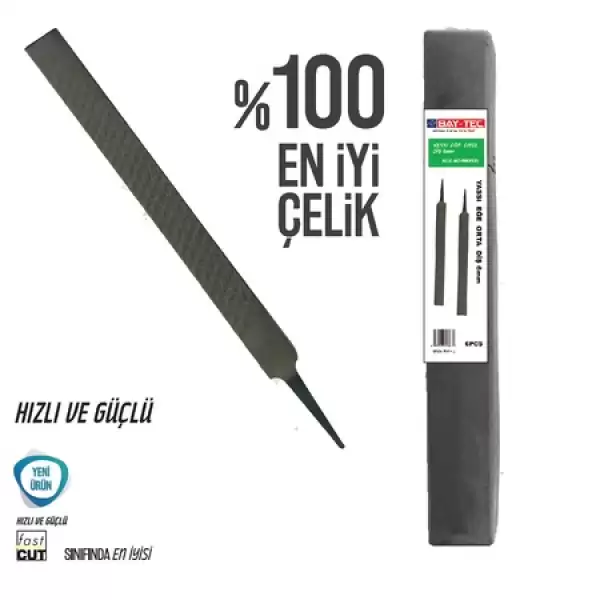 BAY-TEC YASSI EĞE ORTA DİŞ 8 MM MK-0922 (PKT-6 LI)