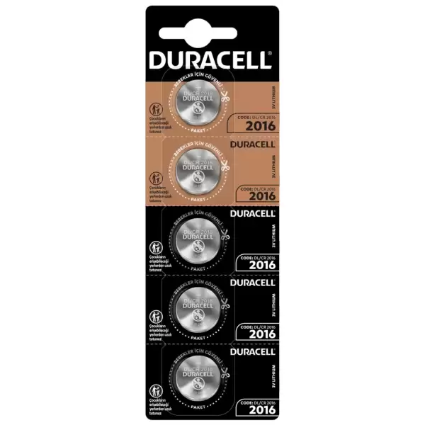 DURACELL PARA PİL 2016 (PKT-5 Lİ)