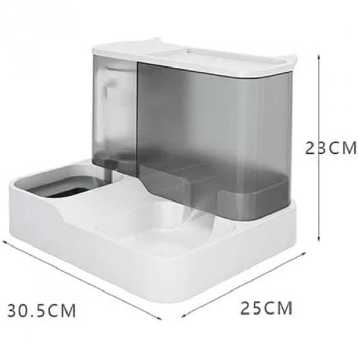 2si 1 Arada Otomatik Kedi Mama ve Su Kabı