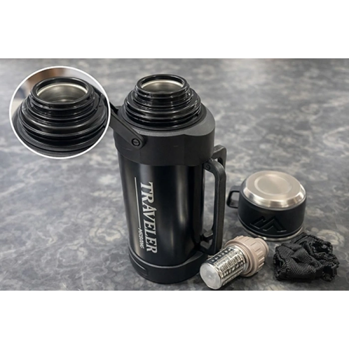 2000 Ml Çift Katmanlı Vakumlu Paslanmaz Çelik Termos Liv241