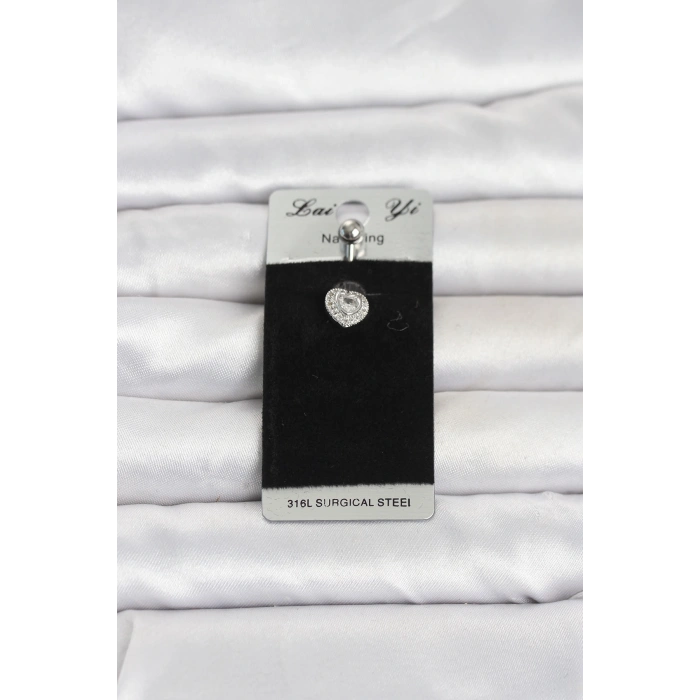 316L Cerrahi Çelik Minimal Kalp Model Göbek Piercing TJ-PR1399
