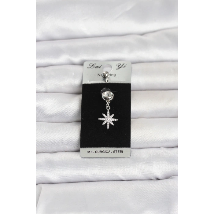 316L Cerrahi Çelik Sallantılı Kutup Yıldızı Model Göbek Piercing TJ-PR1380
