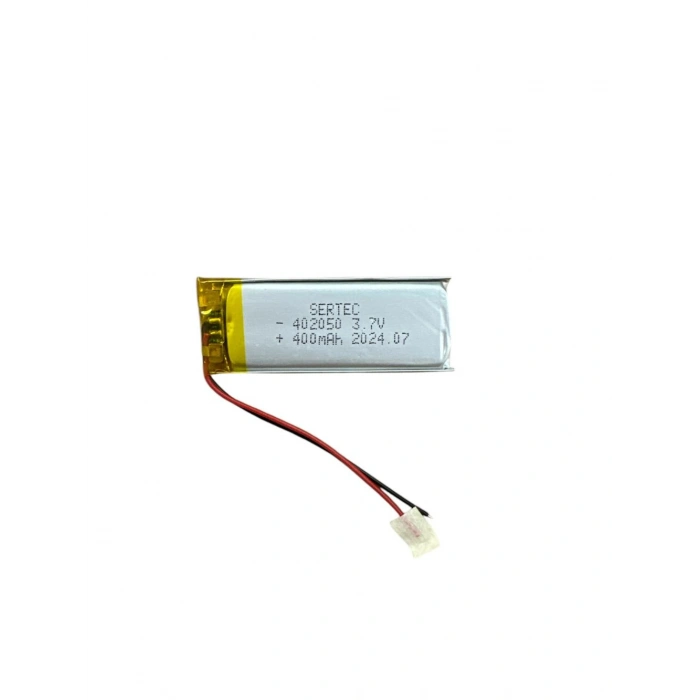 402050 3.7V 400mAh Li-Polymer Pil (Devreli/1.5A)