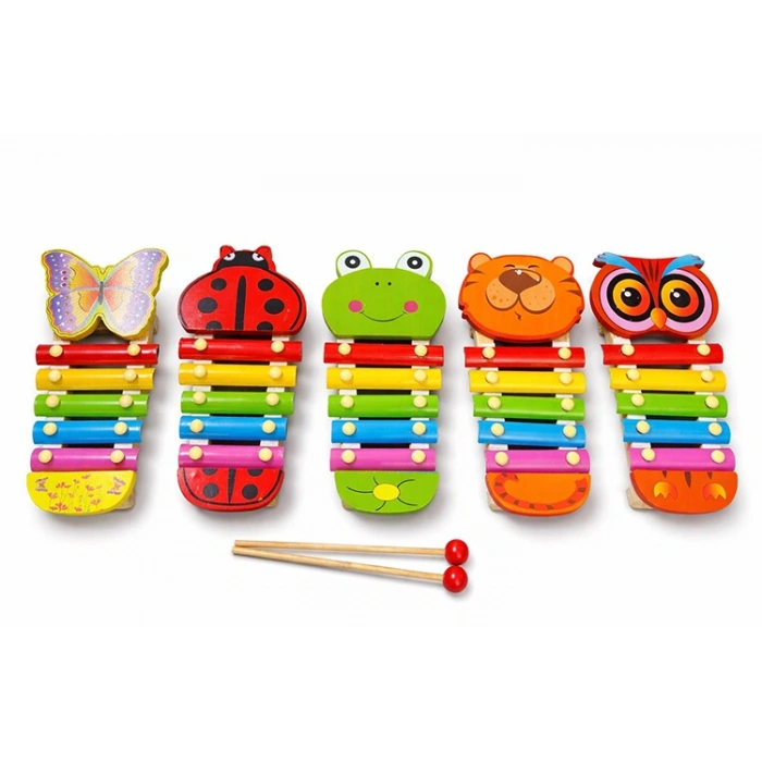 Ahşap Figürlü 5Li Selefon Müzik Aleti 6aly309