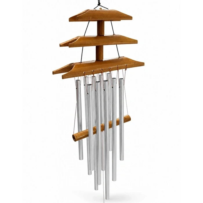 Bambu Metal Çubuklu Rüzgar Çanı No:1027